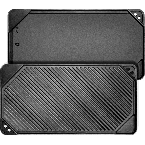 Lodge 19.5\" Reversible Grill/Griddle - Cast Iron Double Burner For Indoor & Outdoor Cooking