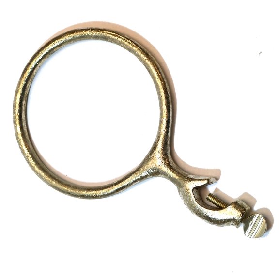 Cast Iron Ring, 5.75" (5.125" Inner Dia.) - Open Boss Head Clamp, with Thumb Screw- Labs