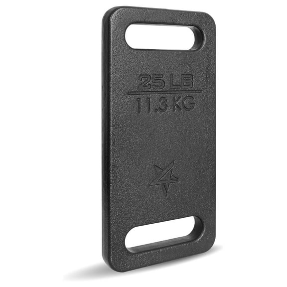 Cast Iron Ruck Weight, Weighted Plate for Rucking, Swings, Squat, Strength Training - Multiple Weights: 10LB to 45LB