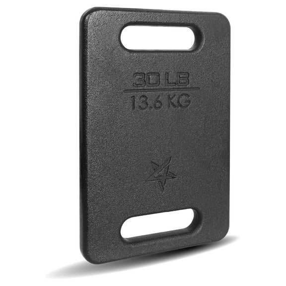 Cast Iron Ruck Weight, Weighted Plate for Rucking, Swings, Squat, Strength Training - Multiple Weights: 10LB to 45LB
