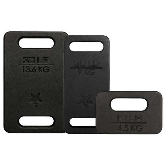 Cast Iron Ruck Weight, Weighted Plate for Rucking, Swings, Squat, Strength Training - Multiple Weights: 10LB to 45LB