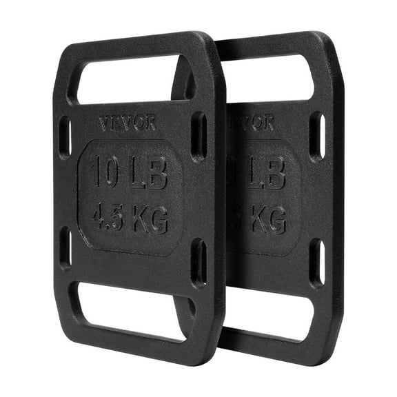 Cast Iron Ruck Weights 10LB Pair - Rucking Plate with Handle - Weight Plates for Rucking Training - Fitness Weight for Backpack - Strength & Endurance