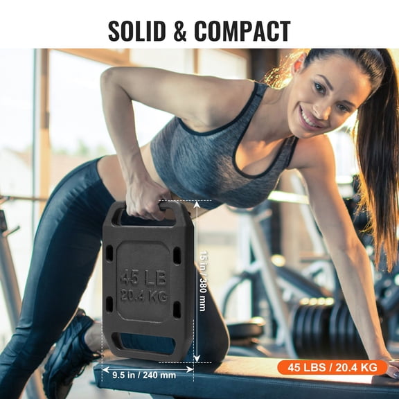 Cast Iron Ruck Weights, 45LB Single Ruck Plate, Weighted Weights for Rucking, Solid Ruck Plate Weight for Rucking, Swings, Squat, Strength Training, W