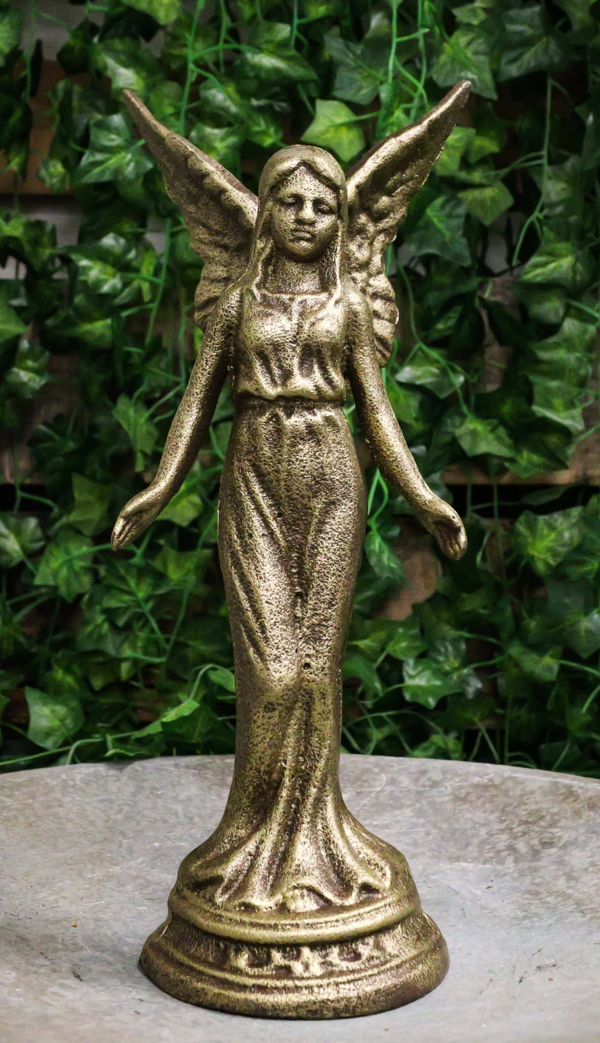 Cast Iron Rustic Enchanted Fantasy Fairy Garden Pixie Faerie Standing ...