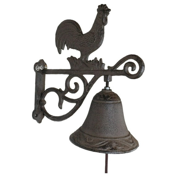 Cast Iron Rustic Vintage Western Farmhouse Rooster Chicken Door Wall Dinner Yard Outdoor Southwestern Farm Cowgirl Accent