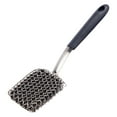 thumbnail image 1 of Cast Iron Scrubber Brush with Handle Cast Iron Scrubber Cleaner, Large Cast Iron Chain Mail Scrubber - Chainmail Scrubber Sponge - Metal Skillet Scrubbing, Wok, Oven Cleaning Kit(BK1,9.5x1.57x0.3"), 1 of 9