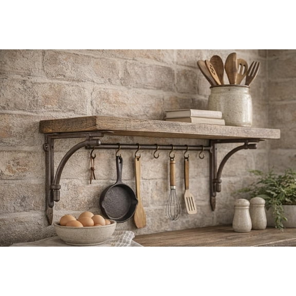 Cast Iron Shelf Brackets Corbels 10" x 10", Set of 4 Large, Rustic Brown, for Rustic Vintage Farmhouse Look$$Tools & Hardware Other
