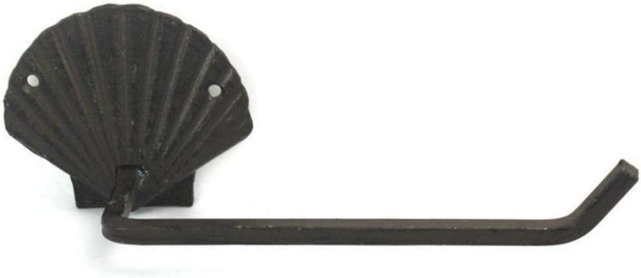 Cast Iron Shell Holder 10" Bathroom Beach Home Decorating