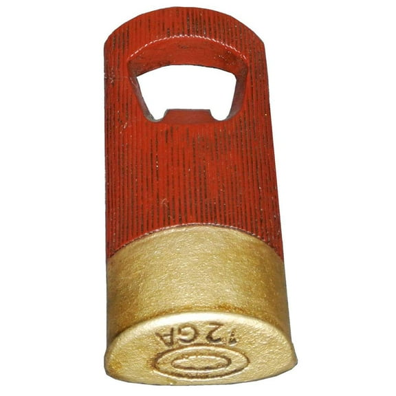 Cast Iron Shotgun Shell - Bullet Bottle Opener - Refrigerator Magnet