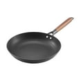 thumbnail image 1 of Cast Iron Skillet Set, 3-Piece (8, 10, 12 inch) Nonstick Frying Pans with Wood Handles - Pre-Seasoned Kitchen Cookware for Induction, Gas & Electric Stoves, 1 of 9