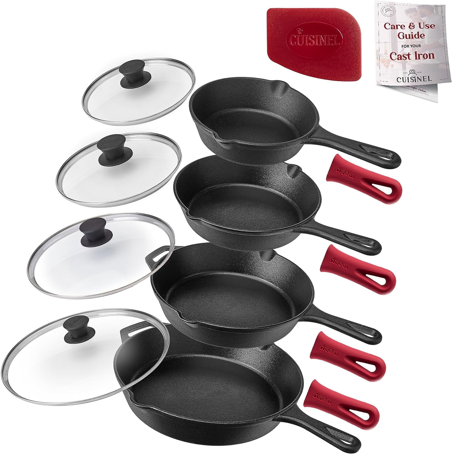 https://i5.walmartimages.com/seo/Cast-Iron-Skillet-Set-6-8-10-12-Inch-Glass-Lids-Silicone-Handle-Holder-Cover-Grips-Pre-Seasoned-Frying-Pan-Oven-Safe-Cookware-Indoor-Outdoor-Use-Gril_952bf46c-eeec-4010-b354-42d5df66e773.3c48dd75f1bfe42f5ce44ebd7b39c53a.jpeg