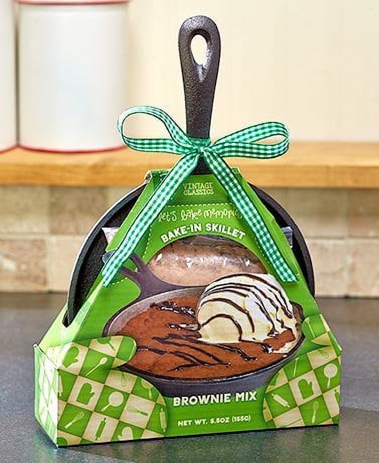 Cast Iron Skillet with Baking Mix (Brownie)