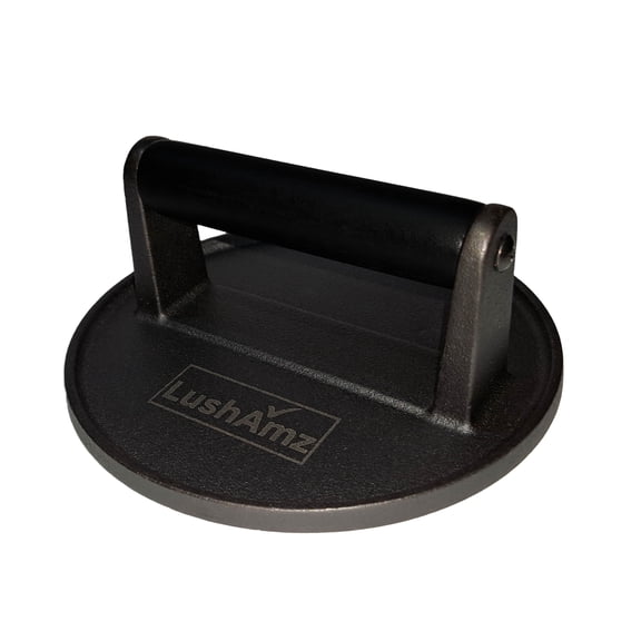 Cast Iron Smash Burger Press - Ideal for Cast Iron Skillets, Blackstone Griddle Accessories, BBQ Grill, Burger Smasher, Kitchen Tools & Meat Press