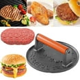 thumbnail image 1 of Cast Iron Smashed Burger Press,Smash Burger Press, Hamburger Smasher Tool for Griddle,Ham Patty Press with Anti-Scald Handle,Non Stick Grill Press for Smashburger,Bacon,Ground Beef,Meat,Sausage, 1 of 8