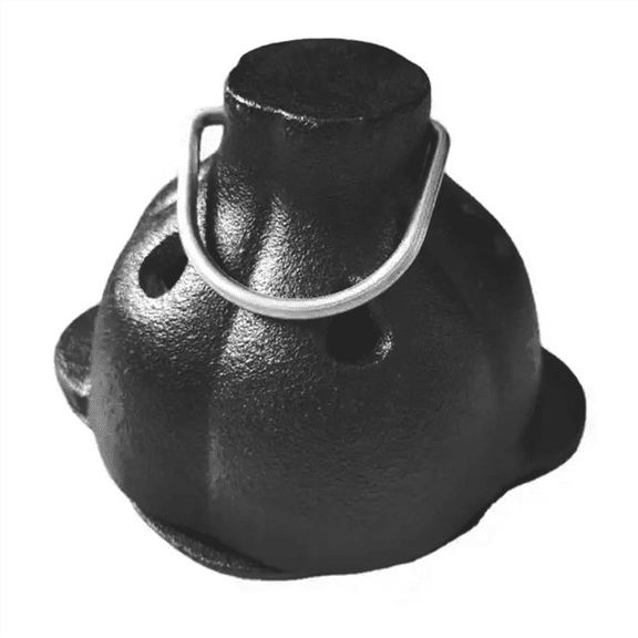 Cast Iron Smoker Roaster Garlic Roster , Box, Pre-Seasoned for Grill, BBQ ywm58