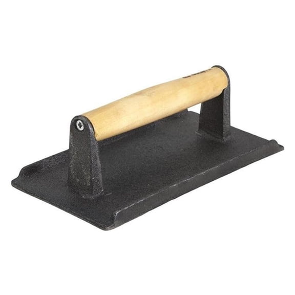 Cast Iron Steak Weight, 4.25-Inch by 8.25-Inch,Black, Tan,Medium