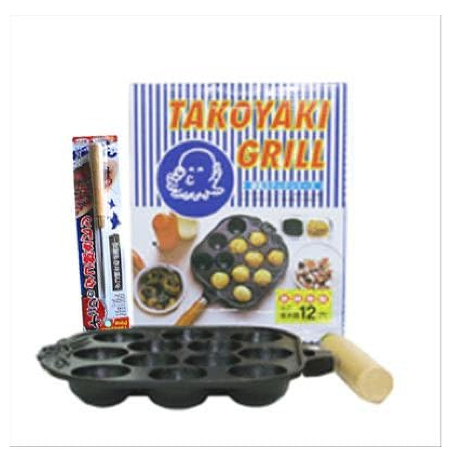 Cast Iron Takoyaki Pan With Takoyaki Pin