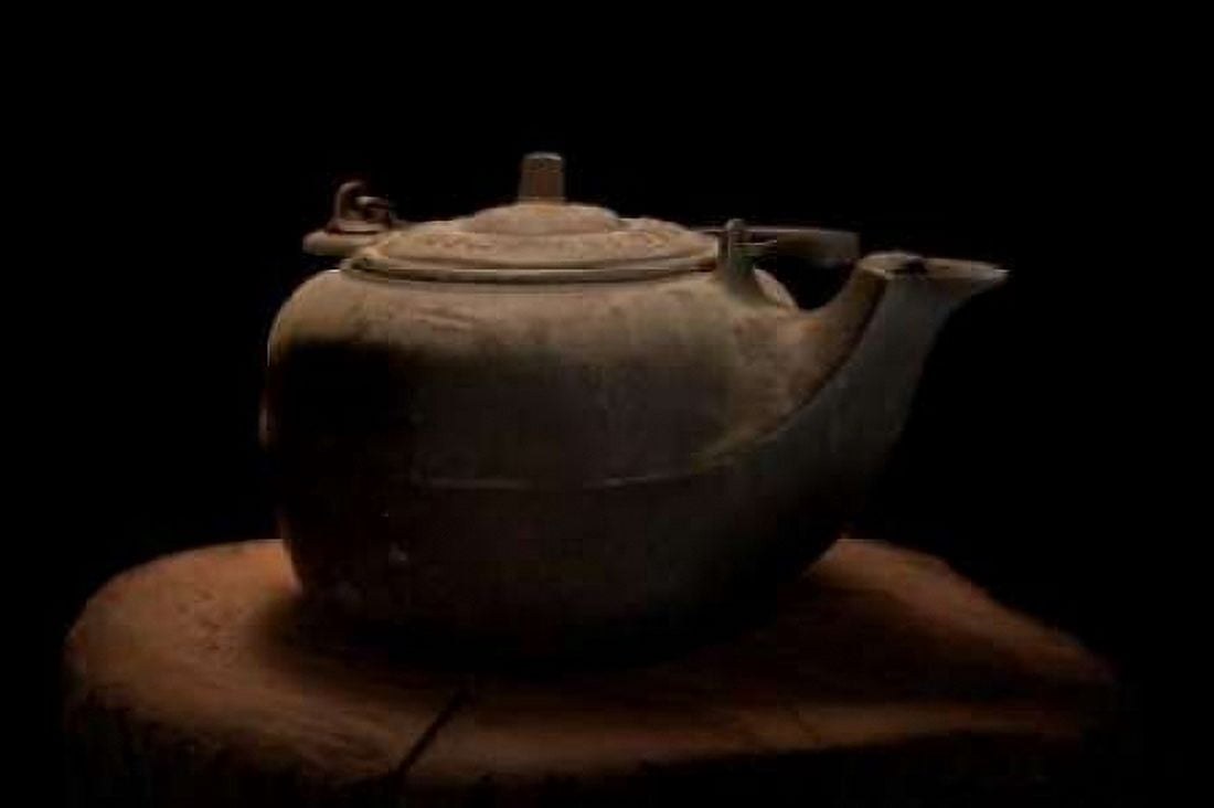 Cast Iron Tea Kettle Canvas Art - C Thomas McNemar (24 x 36)