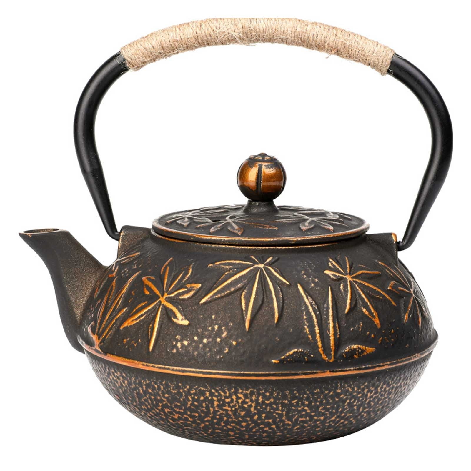 Frieling Arare Cast Iron Teapot - 40 Oz Japanese Style Stovetop Kettle With Stainless Steel Infuser In Teal