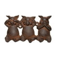 thumbnail image 1 of Cast Iron Three Little Pigs Triple Wall Hook, 1 of 3