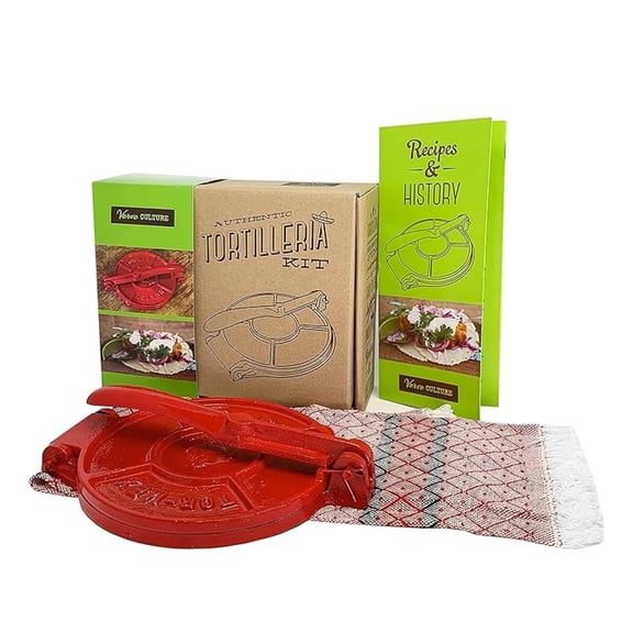 Cast Iron Tortilla Press 6.5 Inch - Street Taco & Quesadilla Maker