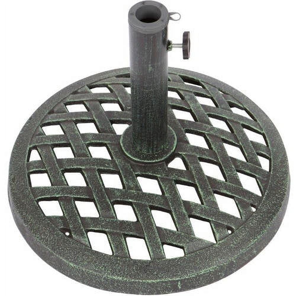 Cast Iron Umbrella Base - 17.7 Inch Diameter by Trademark Innovations