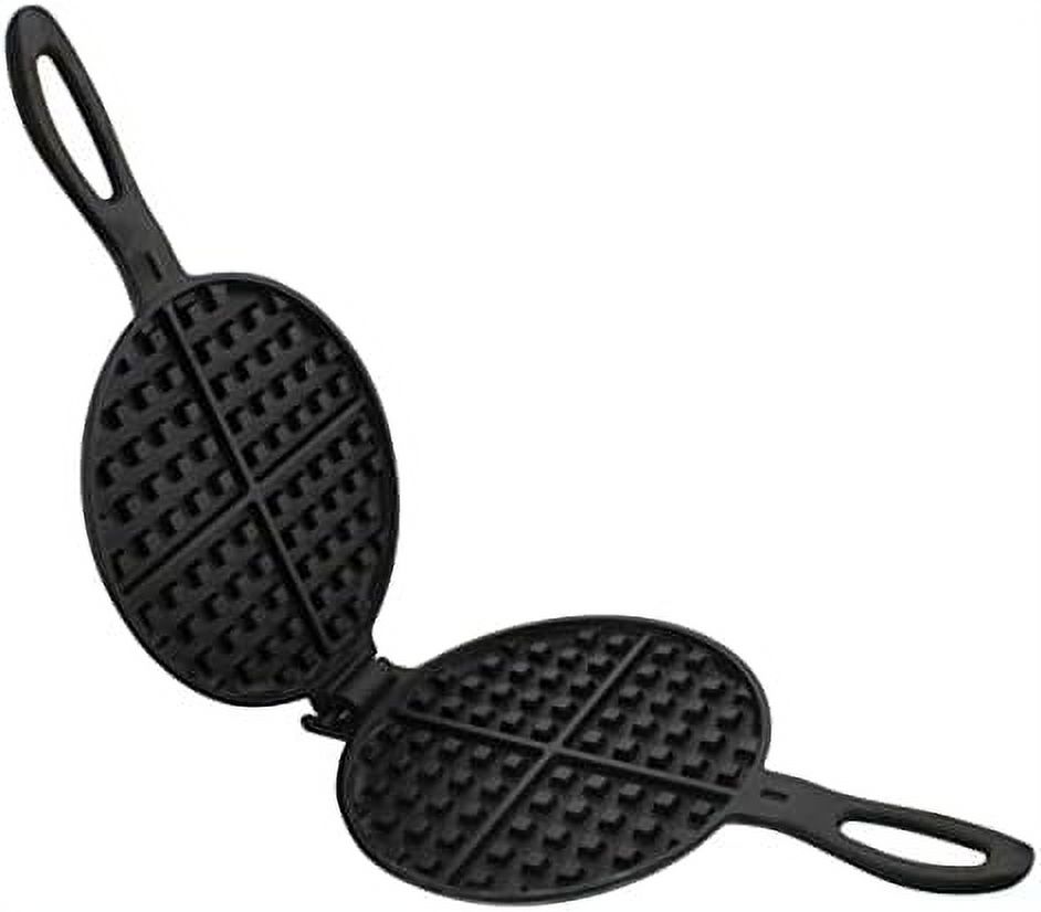 Cast Iron Waffle Maker Pan 6In Stove Top Waffle Iron Cookware