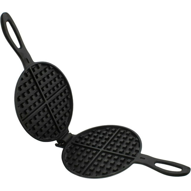 Cast Iron Waffle Maker Pan 6in Stove Top Waffle Iron Cookware