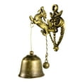 thumbnail image 1 of Cast Iron Wall Bell - Decorative Vintage Style Cute Animal-Shaped Hand-Cranked Doorbell - Swing Wall-Mounted Doorbell - Indoor/Outdoor Dining Bell - Garden Home Wall Decoration, 2.95*1.77*1.18 In., 1 of 7