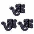 thumbnail image 1 of Cast Iron Wall Hook Elephant Trunk Rustic Coat Hook Design set of 3 Renovators Supply, 1 of 2