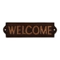 thumbnail image 1 of Accent Plus 4506279 Welcome Cast Iron Sign, Brown, 1 of 5