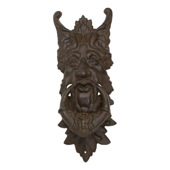 Cast Iron Wiccan Celtic Greenman Forest Tree Ent Spirit Heirloom Door Knocker