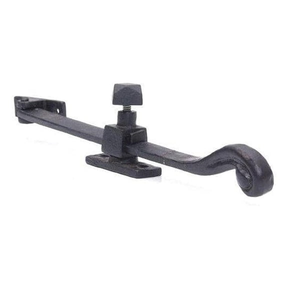 Cast Iron Window Stay 10 Inch - Black Powder Coated - Classic Window Hardware for Casement Windows - Restorers Window Latches & Catches