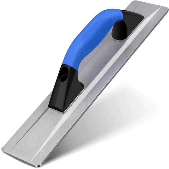 Cast Magnesium Float, 16 x 3-1/2 Inch Beveled End Widened Concrete Hand Float, Ergonomic Rubber Handle, Concrete Magnesium Hand Float with Curved Base for a Smooth Finish, Concrete Mag Trowel