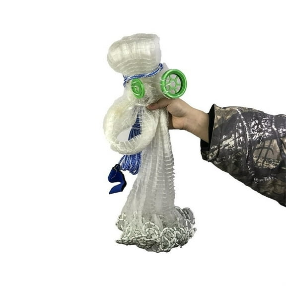 Cast Net 2.4-7.2m Size Hand Network 1*1cm Mesh Fly Throw Catch Fishing Nets Tool Outdoors Sports Products