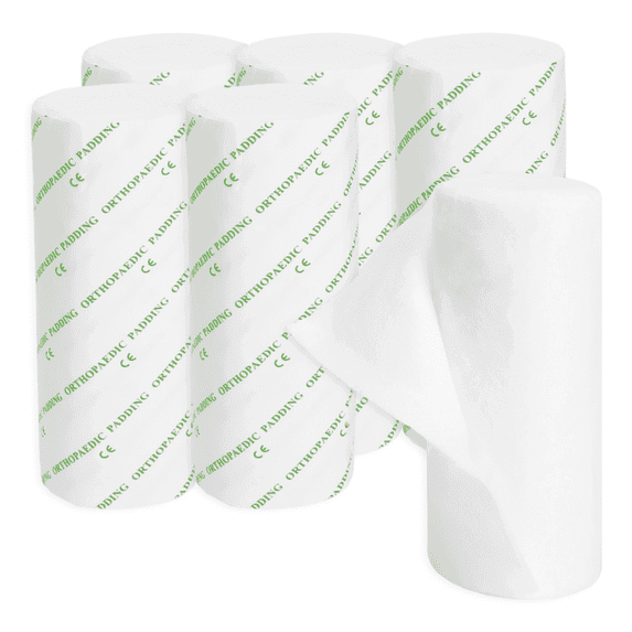 Cast Padding, Cotton Rolls, 6" x 4 yards, Non-Sterile, 6 Rolls