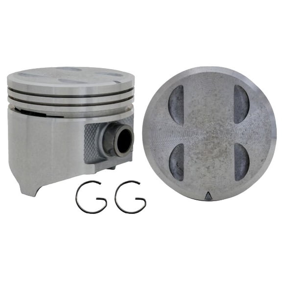 Cast Pistons (Set of 8) & Premium Rings | for 67-84 Dodge/RAM/Chrylser 5.2L/318 OHV V8 16V Engines | Car/Truck/SUV/Van | Contains (8) Pistons (Size 040) with Premium Rings