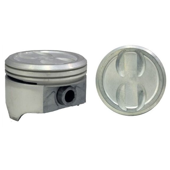 Cast Pistons (Set of 8) & Premium Rings | for 67-95 GM/Chevrolet 5.7L 350 OHV V8 16V Engines | Car/Truck/SUV/Van/Marine | Contains (8) Pistons (Size 040) with Premium Rings