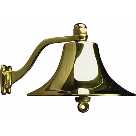 Cast Polished Brass Bell (Sea-Dog Line) (: Polished Brass, Size: 6")$$Watercraft