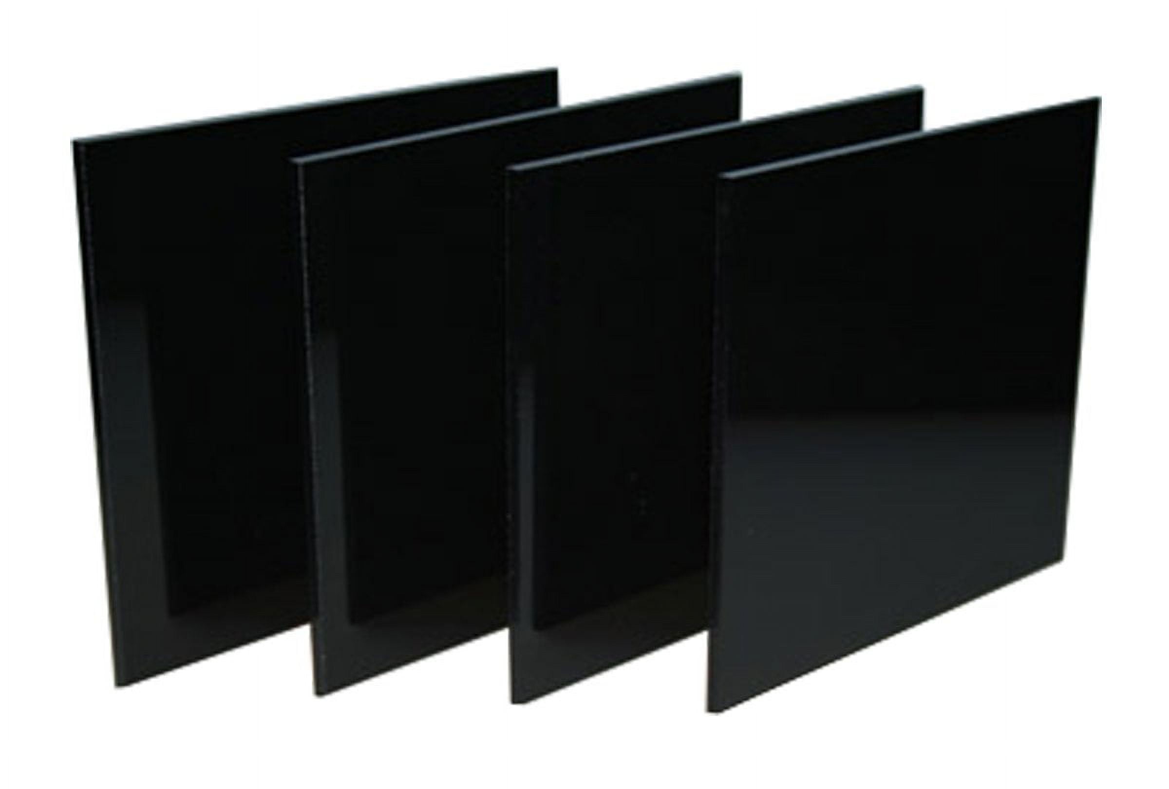 Cast Sheet 12" x 24" Black 3mm Thick Used in Art Installations