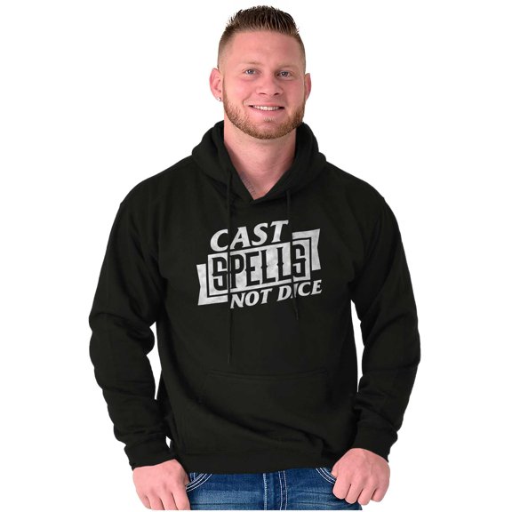Cast Spells Not Dice Dragon Gamer Hoodie Sweatshirt Women Men Brisco Brands S