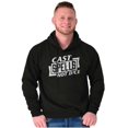 thumbnail image 1 of Cast Spells Not Dice Dragon Gamer Unisex Plus Fleece Graphic Hoodie Brisco Brands 4X, 1 of 5