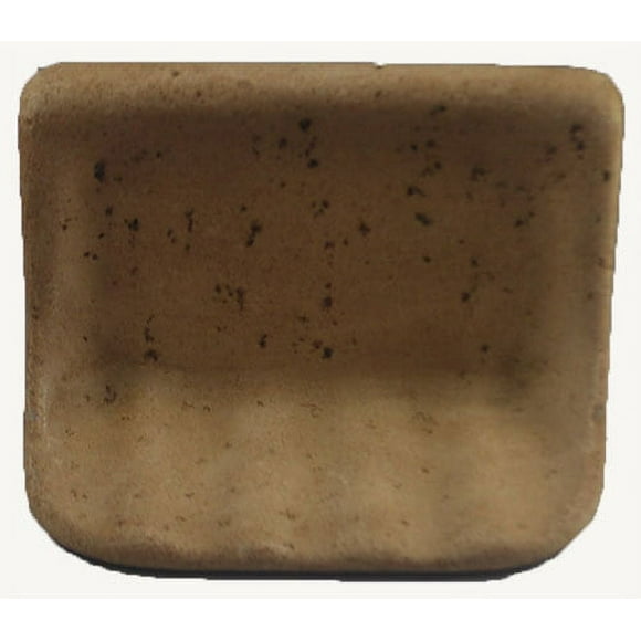 Cast Stone Soap Dish - Color Mocha - Holder For Shower Bathroom