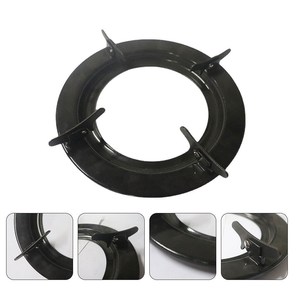 SEWCHICS Iron Gas Stove Rack Black for Homeowners 1Pcs 8.9x8.9in ...