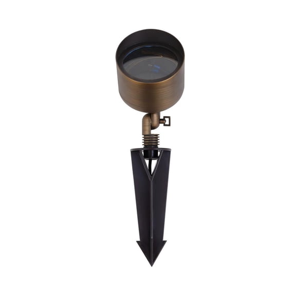 Cast brass wide spot light