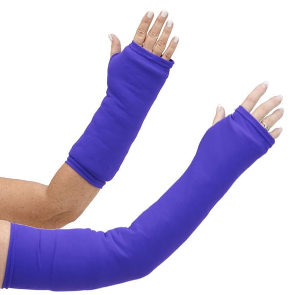 CastCoverz! Designer Arm Cast Cover - Perfect Purple - Large Short: 13" Length X 13" Circumference - Removable and Washable - Made in USA