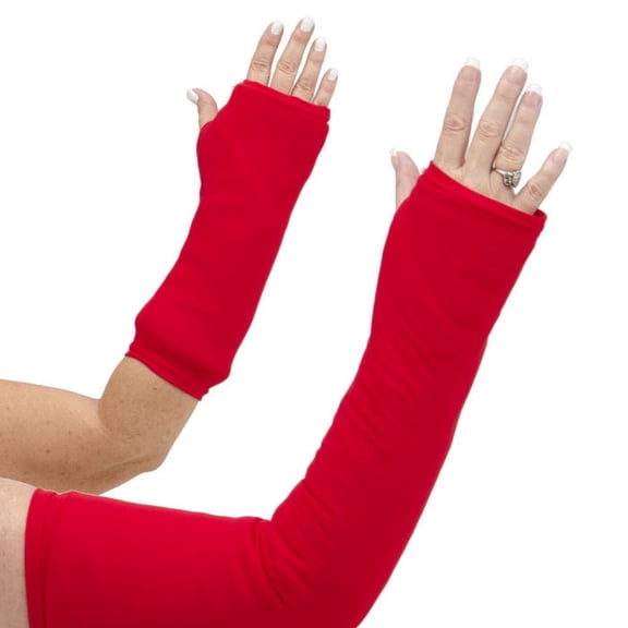 CastCoverz! Designer Arm Cast Cover - Real Red - Medium Short: 11" Length X 9" Circumference - Removable and Washable - Made in USA