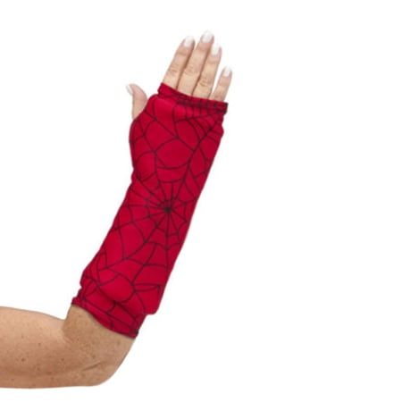 CastCoverz! Designer Arm Cast Cover, USA Made, Washable, Wicked Webs, Medium Short