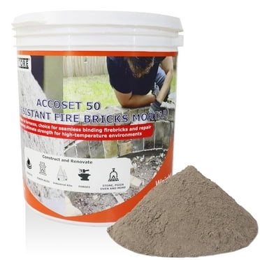 F Rated, 50% Alumina Refractory Furnace Cement & Fireplace Mortar