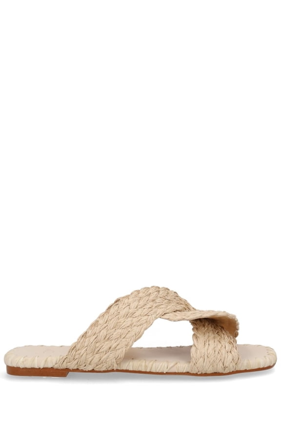 Neutrals Padme Braided Straps Raffia Sandals Neutrals (Women's)